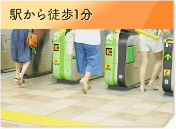 駅から徒歩1分
